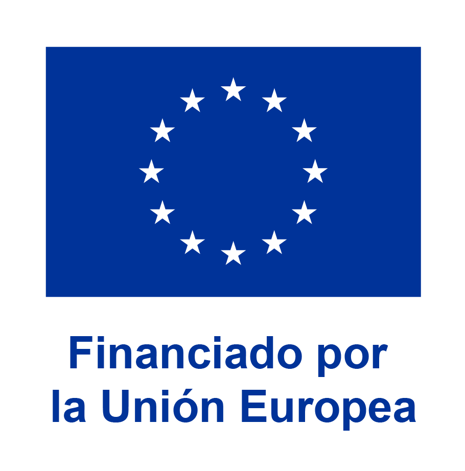 Logo de la Unión Europea, cofinanciador de iniciativas solidarias